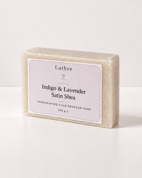 Indigo & Lavender Satin Shea